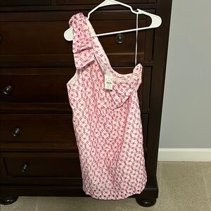 J. Crew Pink and White Patterned Dress NWT